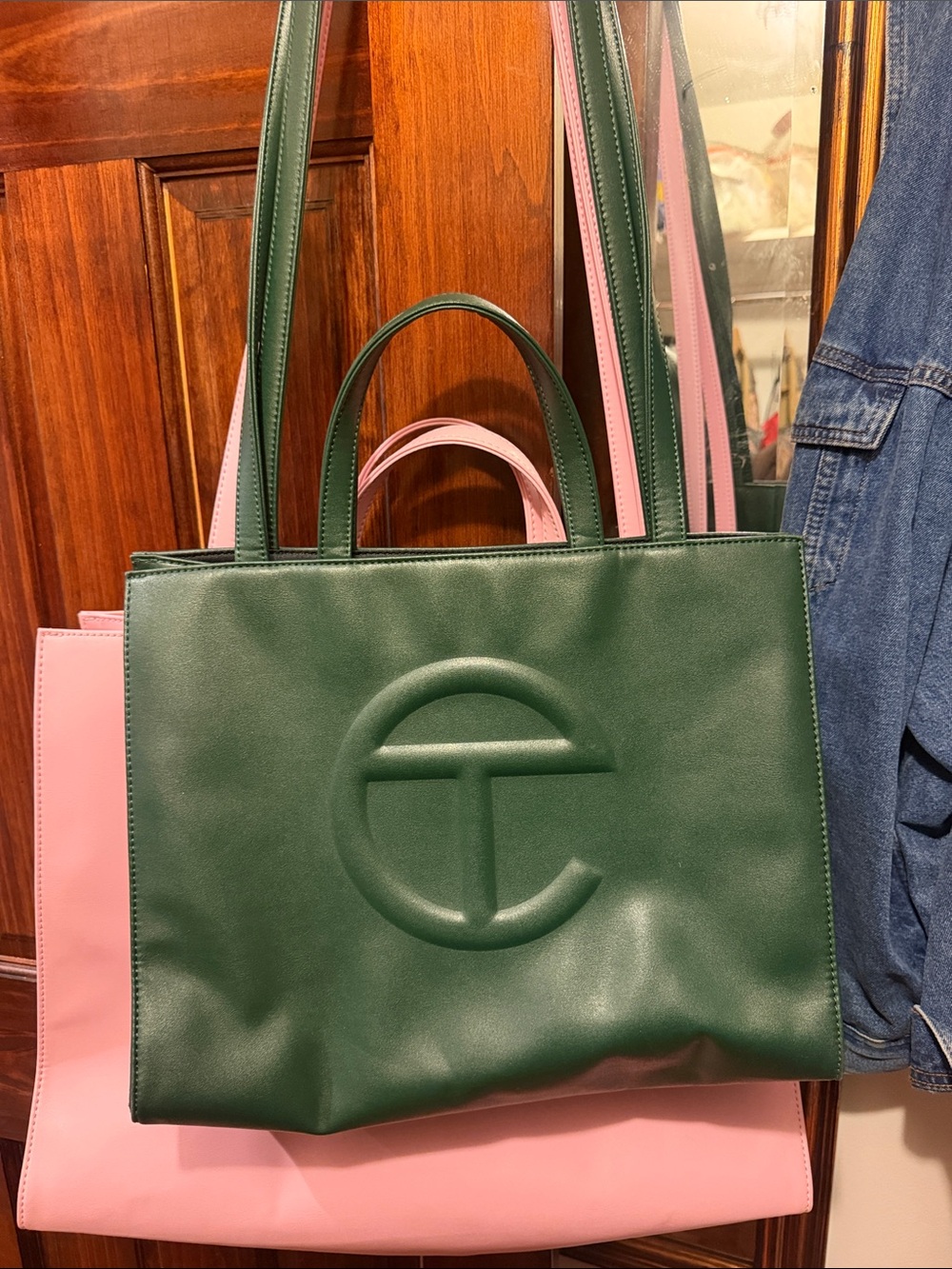 Green TELFAR medium tote